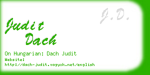 judit dach business card